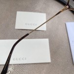 Gucci Oval Metal Sunglasses White