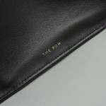 The Row EW Margaux Bag in Black Leather