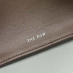 The Row EW Margaux Bag in Chocolate Leather