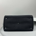 The Row Margaux 17 Inside Out Bag in Nylon Black