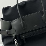 The Row Margaux 17 Inside Out Bag in Nylon Black