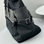 The Row Margaux 17 Inside Out Bag in Nylon Black