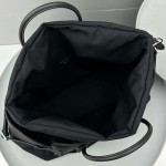 The Row Margaux 17 Inside Out Bag in Nylon Black