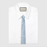 Gucci GG Pattern Silk Tie Sky Blue 456520 