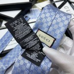 Gucci GG Pattern Silk Tie Sky Blue 456520 