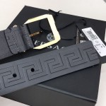 Versace Greca Embossed Leather Belt