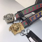 Versace La Medusa Greca Neon Print Belt