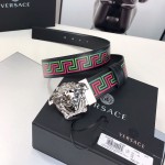 Versace La Medusa Greca Neon Print Belt