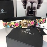 Versace La Medusa Leather Belt