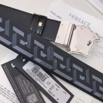 Versace La Medusa La Greca Reversible Belt Black