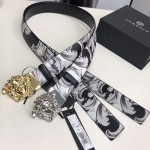 Versace La Medusa Silver Baroque Reversible Belt