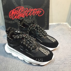 Replica Versace Chain Sneakers Black