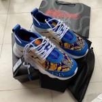 Versace Chain Reaction Sneakers Blue Color