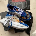 Versace Chain Reaction Sneakers Blue Color