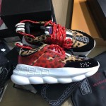 Versace Chain Reaction Sneakers Leopard