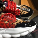 Versace Chain Reaction Sneakers Leopard