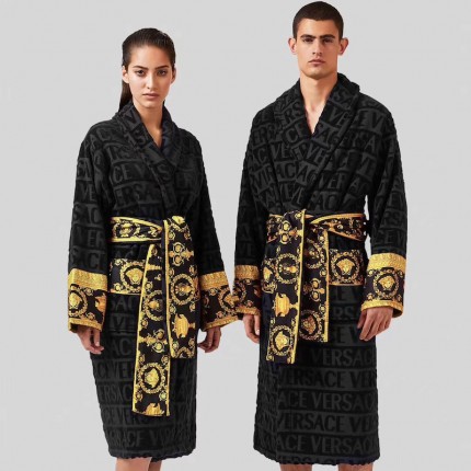 Versace I Love Baroque Bathrobe Black