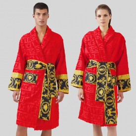 Versace I Love Baroque Bathrobe Red