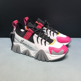 Versace Squalo Knit Trainers Pink