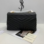 YSL Large Loulou Monogram Bag Black / Gold