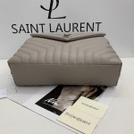 YSL Large Loulou Monogram Bag Grey