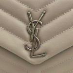 YSL Large Loulou Monogram Bag Grey