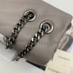 YSL Large Loulou Monogram Bag Grey