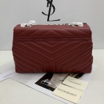 YSL Large Loulou Monogram Bag Red