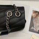 YSL Large Loulou Monogram Bag Black / Silver