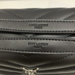 YSL Large Loulou Monogram Bag Black / Silver