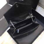 YSL Black Small Loulou Monogram Bag Black