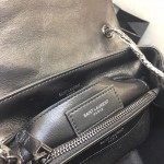 YSL Black Small Loulou Monogram Bag Black