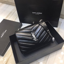 Replica YSL Black Small Loulou Bag