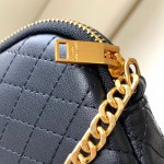 YSL Saint Laurent gaby zipped pouch in quilted lambskin Black 