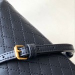 YSL Saint Laurent gaby zipped pouch in quilted lambskin Black 