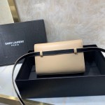 YSL Kate Belt Bag in Smooth Leather Beige