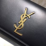 YSL Kate Belt Bag in Smooth Leather Black