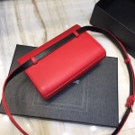 YSL Kate Belt Bag in Smooth Leather Red