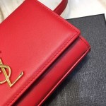 YSL Kate Belt Bag in Smooth Leather Red