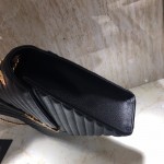 YSL Large Envelope Bag Black with Gold