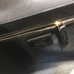 YSL Large Envelope Bag Black with Gold