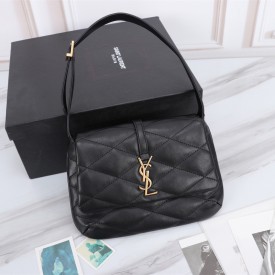 YSL Saint Laurent Le 57 Hobo Bag in Quilted Lambskin Black