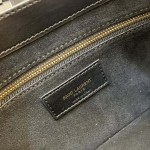 YSL Saint Laurent LE 5 A 7 Hobo Bag in Smooth Leather Black