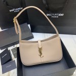 YSL Saint Laurent LE 5 A 7 Hobo Bag in Smooth Leather Cream