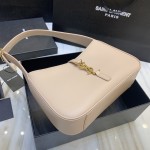 YSL Saint Laurent LE 5 A 7 Hobo Bag in Smooth Leather Cream