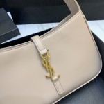 YSL Saint Laurent LE 5 A 7 Hobo Bag in Smooth Leather Cream