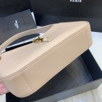 YSL Saint Laurent LE 5 A 7 Hobo Bag in Smooth Leather Cream