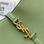 YSL Saint Laurent LE 5 A 7 Hobo Bag in Smooth Leather Green