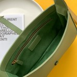 YSL Saint Laurent LE 5 A 7 Hobo Bag in Smooth Leather Green