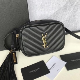 Replica YSL Lou Belt Bag black